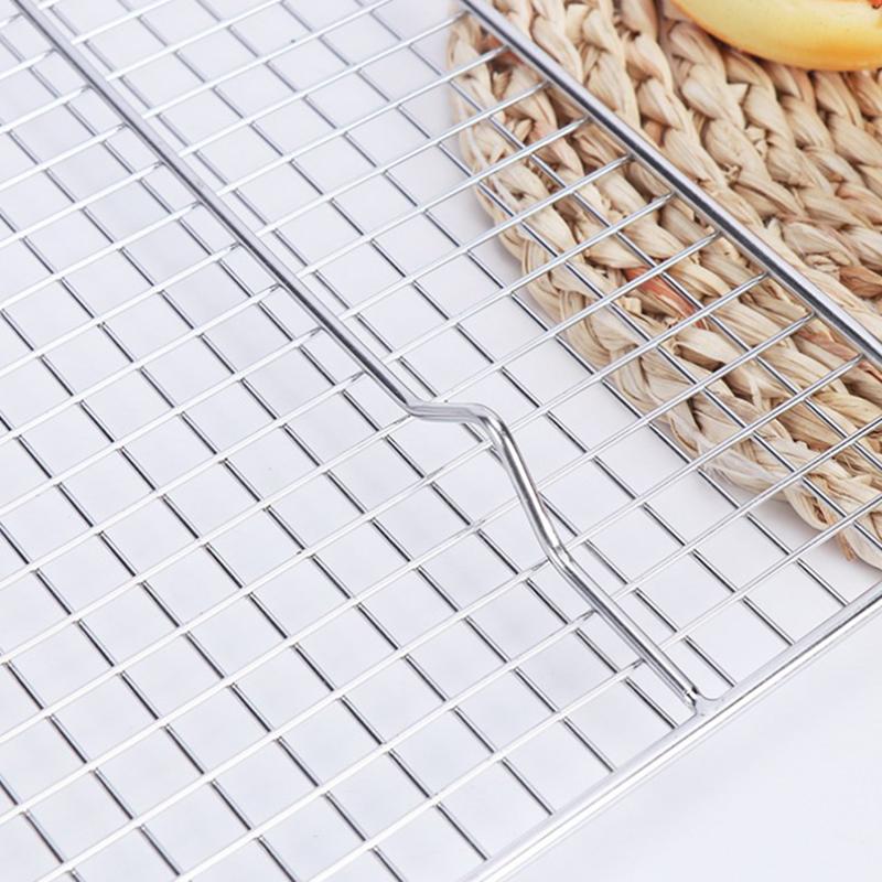 Edelstahl BBQ Brot Kuchen Kühlregal Abtropfgestell Kühlgitter Backform Haushaltsbackwerkzeuge Küchenzubehör