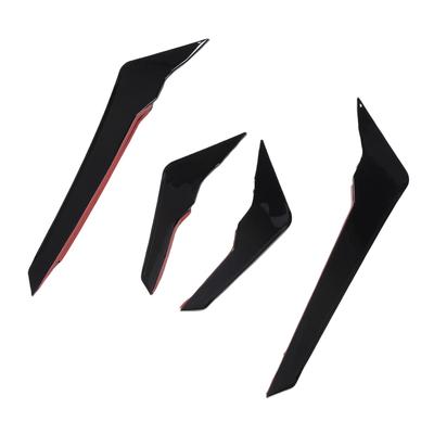1 P Front Bumper Side Spoiler Aerodynamic Left Right Front Bumper Side Vent Trim Fin Decor Replacement For FY 2021-2024