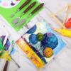 5Pcs Artist Painting Palette Oil Painting Mixing Scraper Stainless Steel Wood Oil Paint Spatula Set