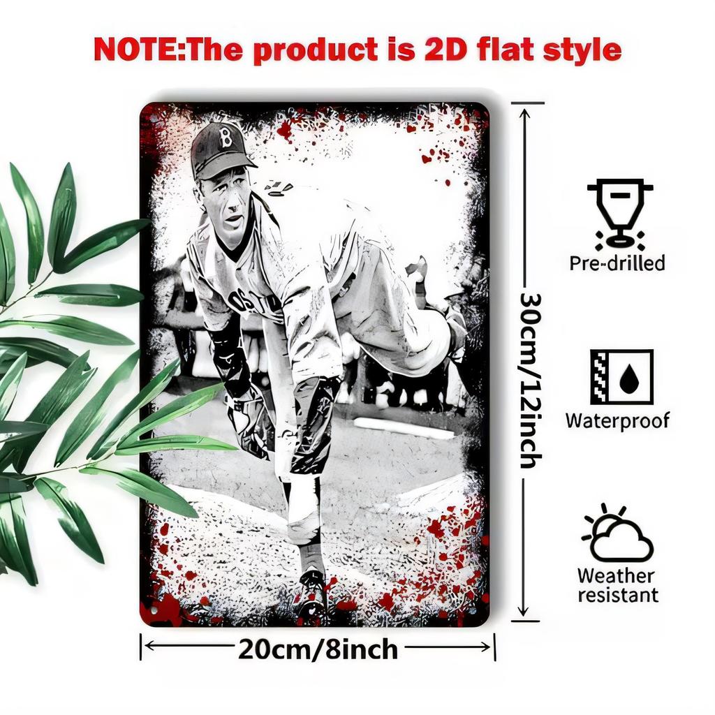 Tin Sign Vintage Style Metal Poster Bad Boy Graffiti Street Art Design PreDrilled Waterproof Weather Resistant Retro Wall