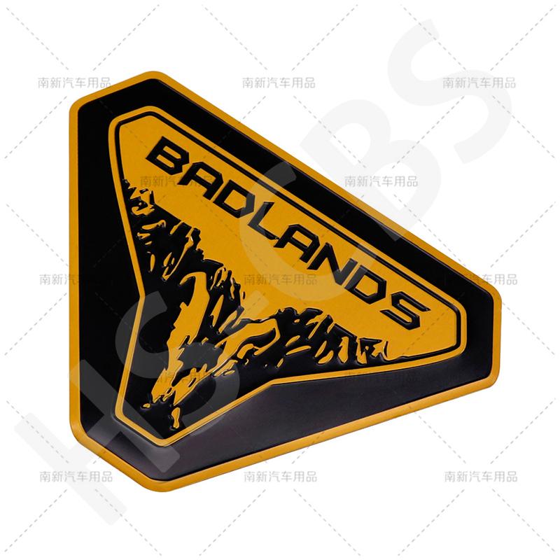 3D Aluminium Badlands Autoaufkleber Heckklappenaufkleber Abzeichen Emblem Autokarosserie Dekorativer Aufkleber Außenzubehör