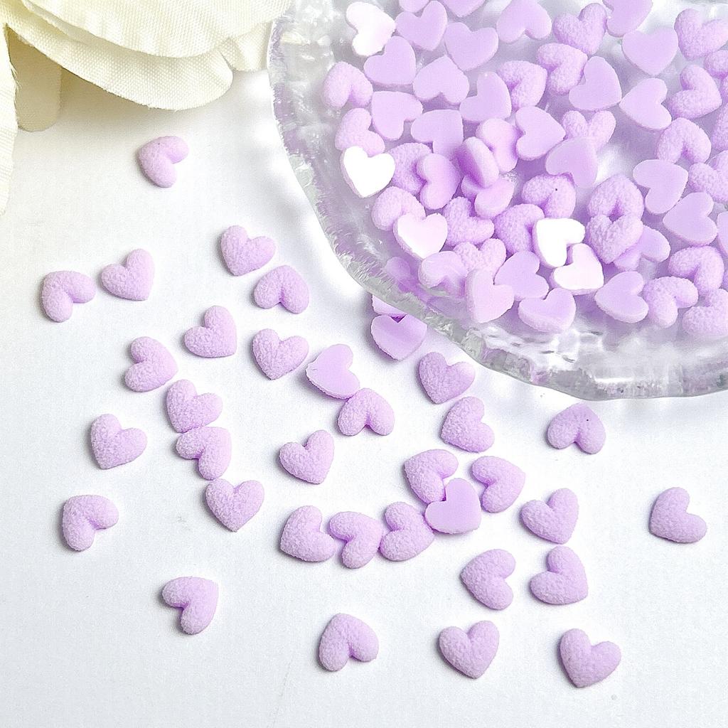 2025 Autumn Winter New Matte Texture Heart Nail Art Decorations 3D Nail Decorations Wearable Nail Accessories