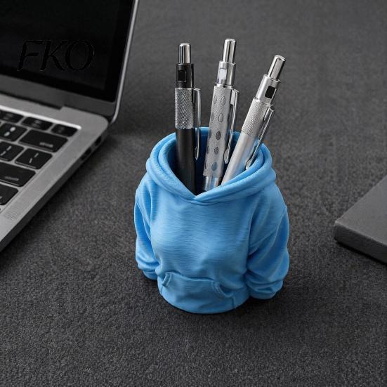 Stationery Organizer 3D Printed Hoodie Pen Holder, Women Hooded Sweatshirt Pencil Storage Office Desk Container Container, Box for Home Student Holder