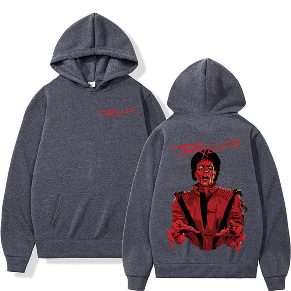 King Of Pop Michajackson Thriller Hoodies Men'S Women Harajuku Vintage Style Sweatshirts High Quality Casual Hoodie Pullovers