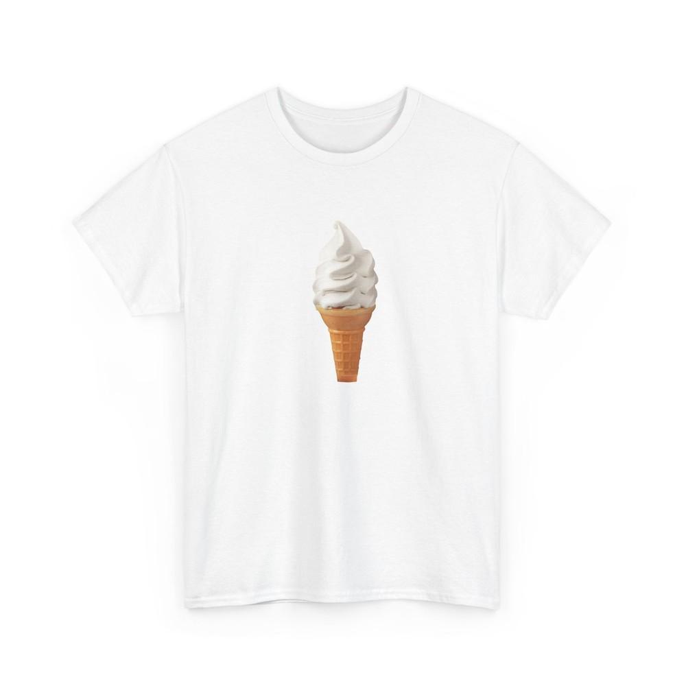 

soft vanilla ice cream cone tshirt XL