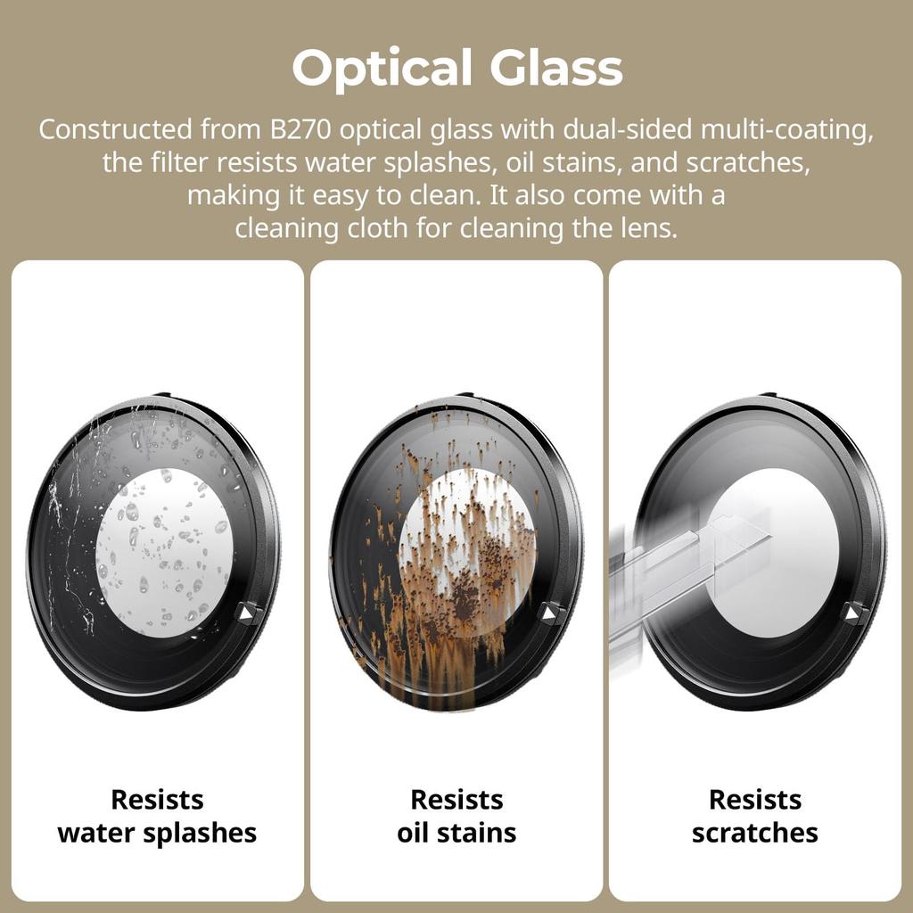 SmallRig Magnetic VND Filter for Fujifilm Precision Stepless Optical Waterproof and No 5225 ND2-ND32 X-Half, Adjustment, 1-5 Stops, Glass,