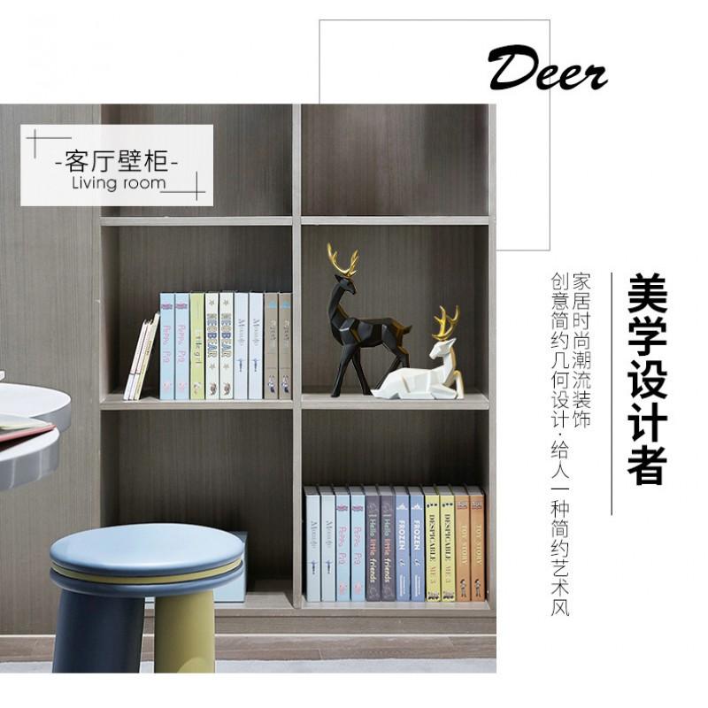 Modern Minimalist Resin Deer Figurine Decor Office Desk Living Room Entryway TV Cabinet Bookshelf Home Decoration