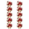 10pcs Christmas Tree Bows Variety of Styles for Festive Decor
