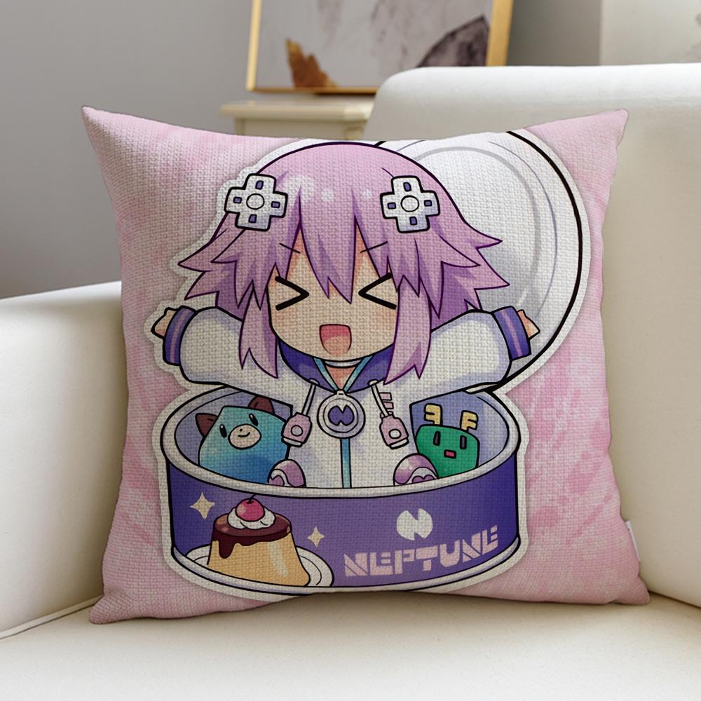 Hyperdimension Neptunia Cushion Cover Soft Decorative Square Cushion Covers X X Pillowcases for Sofa Couch Home Bedroom