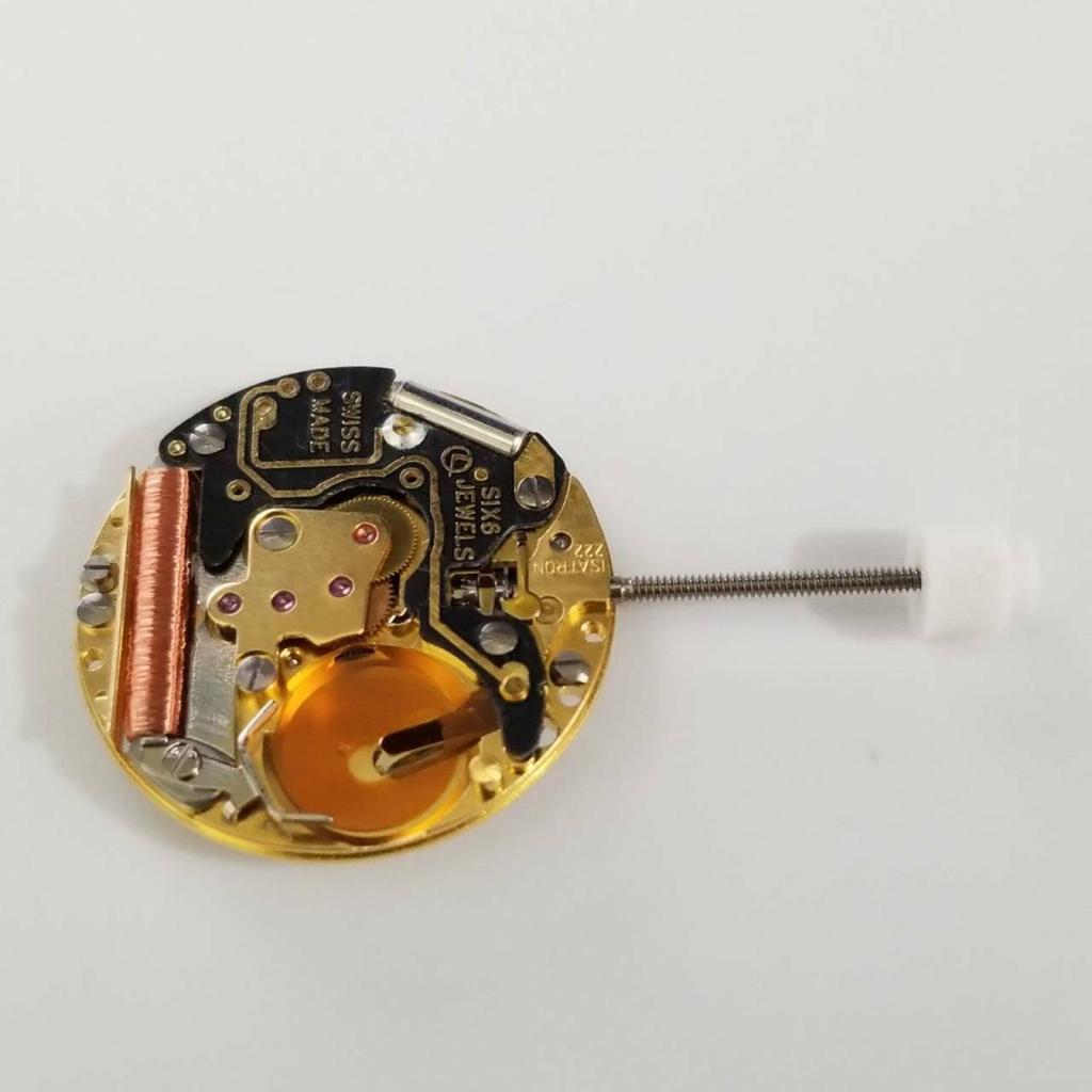 Quartz Movement Watch Accessories 2 Hands 6 Jewels Date At 3' Watch Movement With Battery For ISA 222 Movement Watch Repair