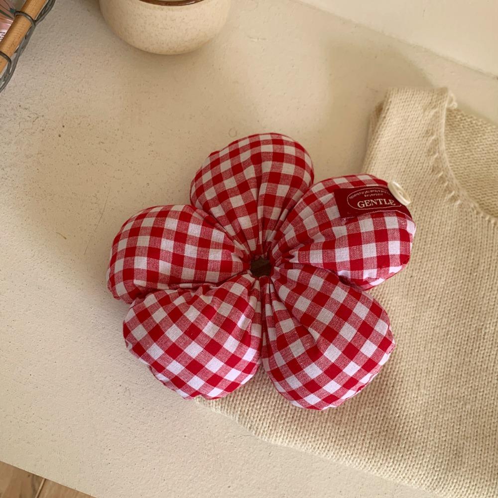Lattice Exaggerated Hair Ring Sweet Oversized Hair Tie Elastic Flower Hair Scrunchies  Women