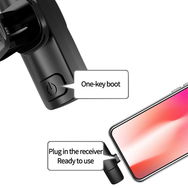 

Bluetooth-Compatible Wireless Lavalier Microphone Portable Audio Video Recording Mic For IPhone Android Live Game Mobile Phone For IOS