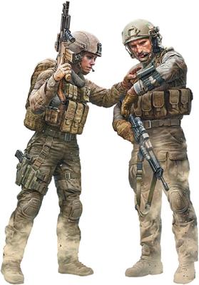 Master Box Modern Warfare Series 1 Corporal Jessica Sergeant James Route Plastic Model MB24068 1/24 & Change?