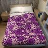 Lavender Floral Flannel Blanket Warm Soft Halloween Christmas Couch Warm Cozy Decorative Decor Gift for All Season
