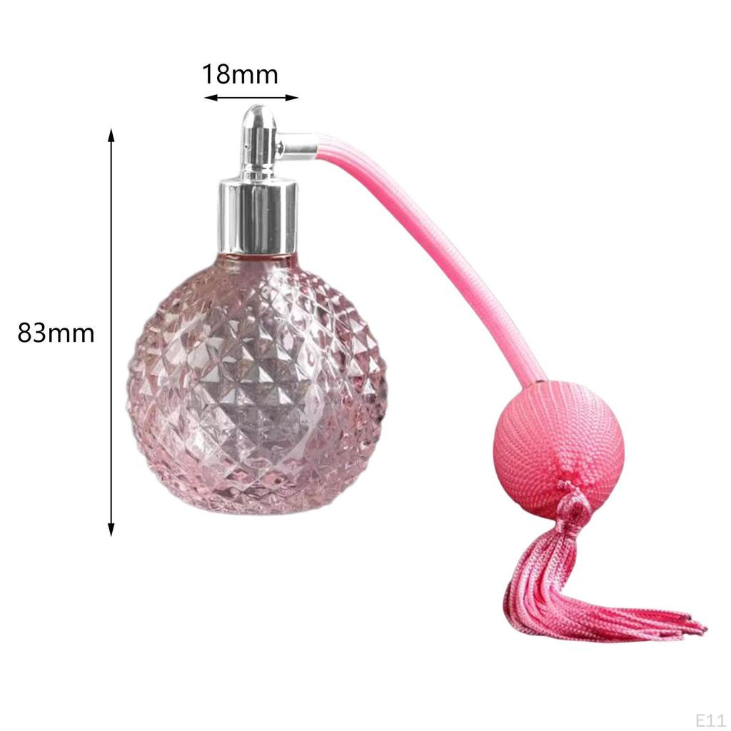 Classic Leakproof Glass Perfume Spray Bottle, Dispenser for Store, Travel,