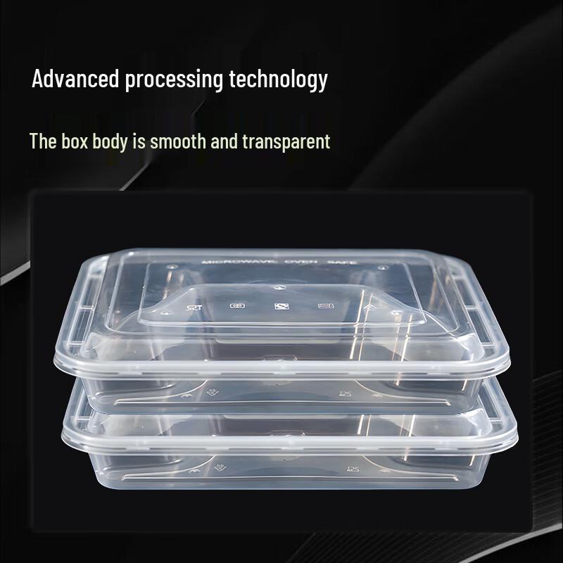 Disposable 4-Compartment Microwaveable Food Container