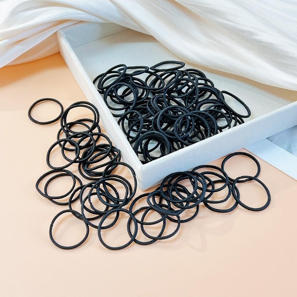 500pcs Polyester Hair Bands Candy Color Rubber Hair Bands Cute Elastic Hair Bands Girls Kids