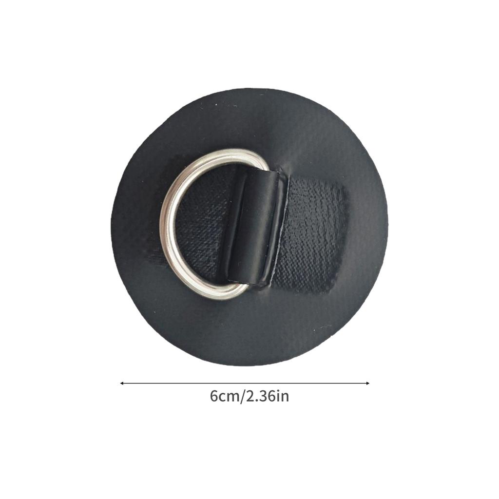 D Rings PVC Patches Paddleboard Rope Fixed Buckle Surfboard Dinghy Boats PVC Patches Deck Rigging Rope Rings Buckle