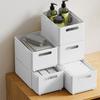 2Pcs Retractable Storage Bins with Handles Drawer Organizer Organisers Container Baskets for Kitchen Cabinets Wardrobes Bathroom