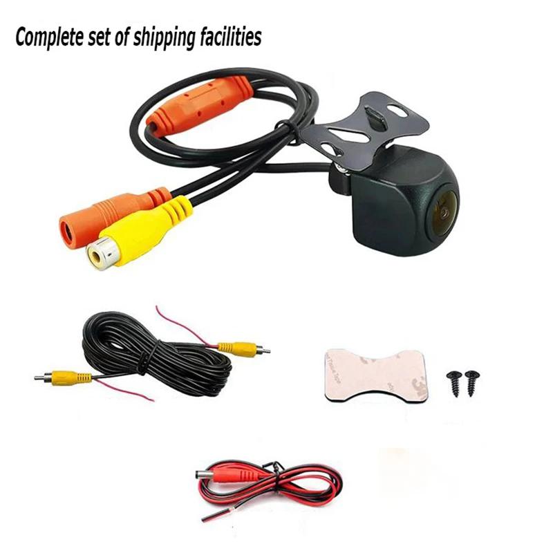 Modified 170°AHD Dynamic Trajectory Vehicle Rear View Camera Car Reversing Black Fisheye Lens Night Vision Waterproof Universal