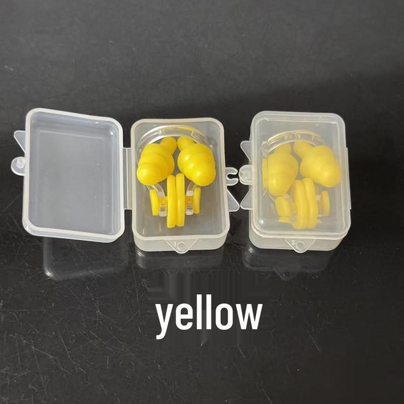 Nose Clip & Earplugs Set for Swimming - Soft Silicone, Waterproof, Universal Fit for Adults and Children