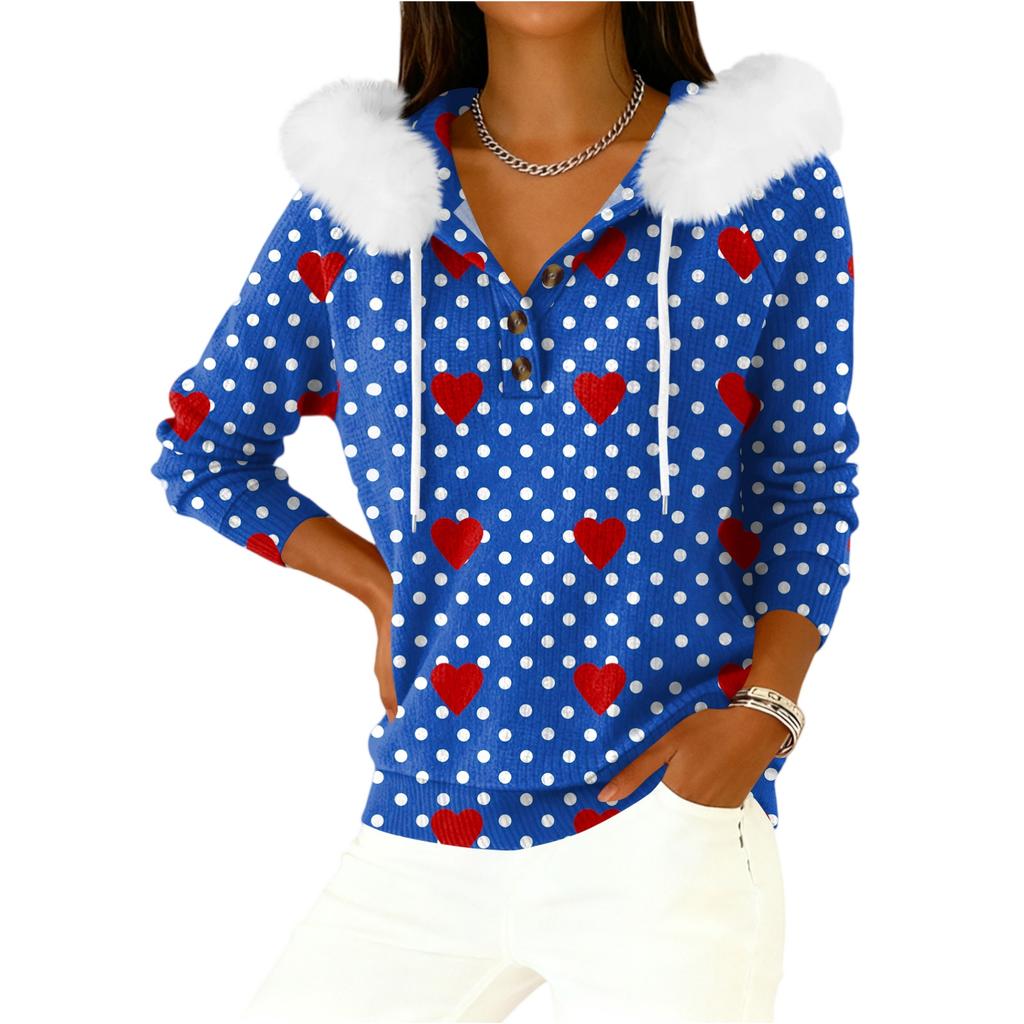 Damkappa Långärmad Med huva Varm vinterkappa Jacka