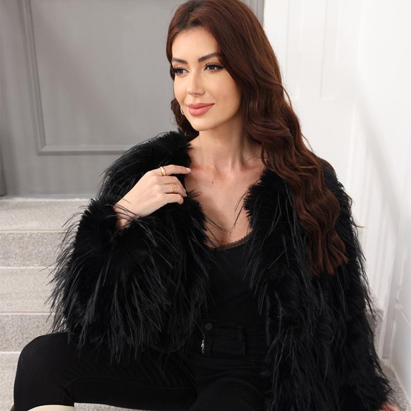 

Imitation Fur Fox Fur Washed Fur Long Coat Women s Short Winter Plush Cardigan Loose Fit S