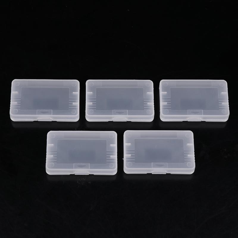 5Pcs Transparent Game Cartridge Case For Gameboy Advance Gba Gbc Plastic Dustproof Box Cover For Gameboy Color Pocket