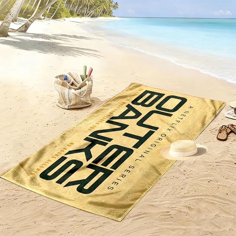 Outer Banks Poster Print Beach Towel, Large Soft Quick Dry Towel for Beach Camping Swimming