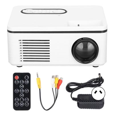 Mini-Projektor Tragbar 1080P LED Heimkino für Heim- und Outdoor-Unterhaltung 100-240V EU-Stecker