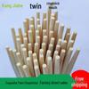 Bamboo Disposable Chopsticks Set - Individually Wrapped, Four-Piece, Small Round; Includes Free Shipping.