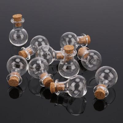 10 bottiglie piccole in vetro, bottiglie per pozioni in miniatura, mini fiale in vetro con tappo in sughero, per matrimonio