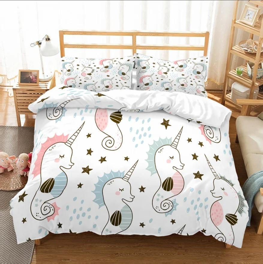 New Creative Cute Pattern 3D Printed Cover Set Twin Full Queen King Size Bedding Set Bed Linens Bedclothes for Young K128