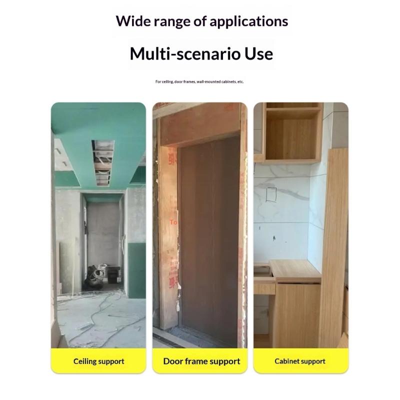 2PCS Adjustable Support Poles for Ceiling Cabinet Mounting Height Ranges 12 to 24 Inches Featuring Easy rotations Angle Adjustment Efficient Work.