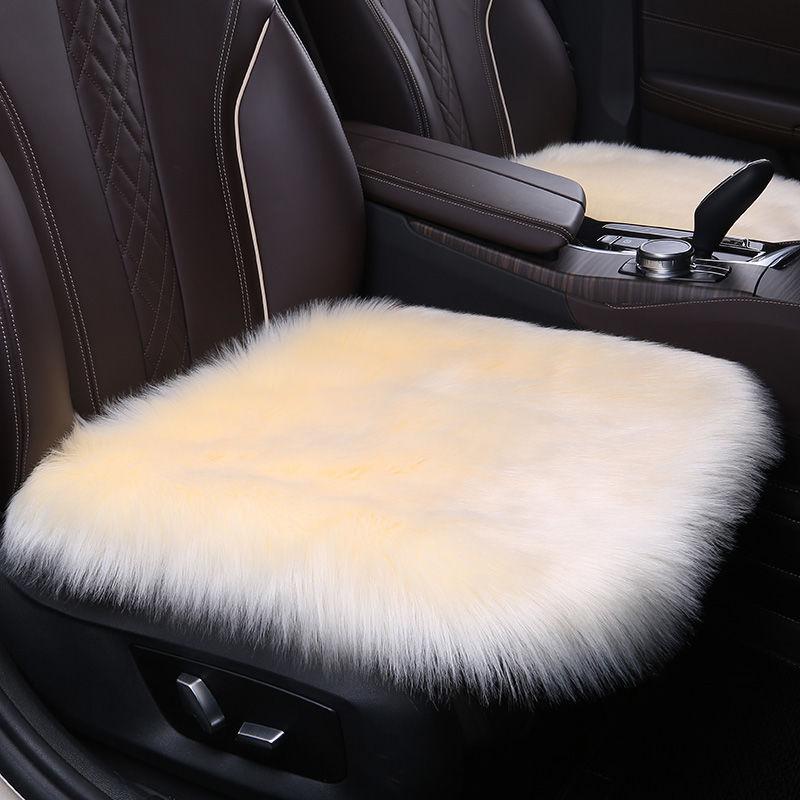 WTEMPO Car Cushion Short Plush Warm Square Pad Simple Comfortable Car Cushion Non-slip Breathable Car Cushion