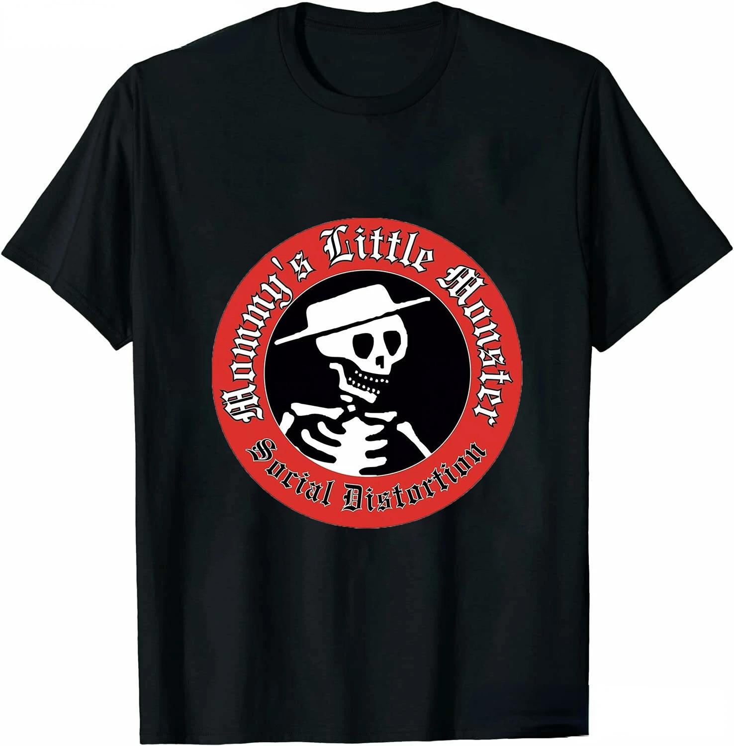 

Чоловічий одяг Social Distortion Крилате колесо Футболка Ланцюг Футболка для чоловіків Вуличний хіп-хоп стиль Футболки Вільні топи Streetwear 2XL