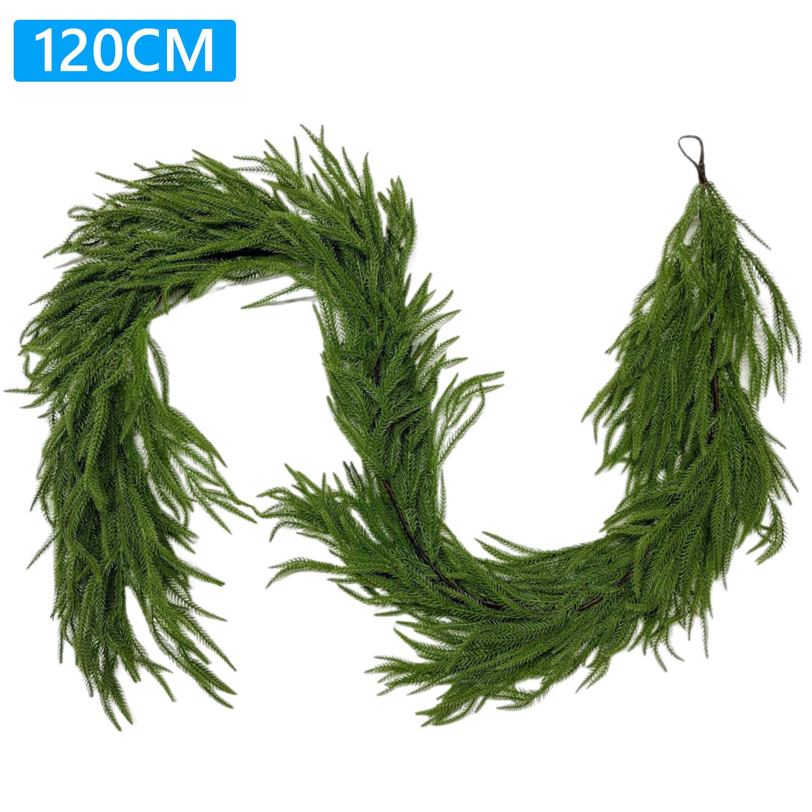 

Norfolk Pine Garland Multi-Purpose Realistic Christmas Garland Hanging Pine Decorative Garland for Mantle Fireplace Table