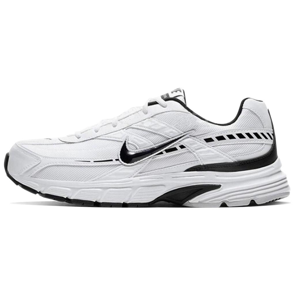Nike Initiator Abriebfest Niedrig geschnitten Lässig Stadt Pendeln Laufschuhe Herren Schwarz Weiß Grau 394055-100(Team260-QD)