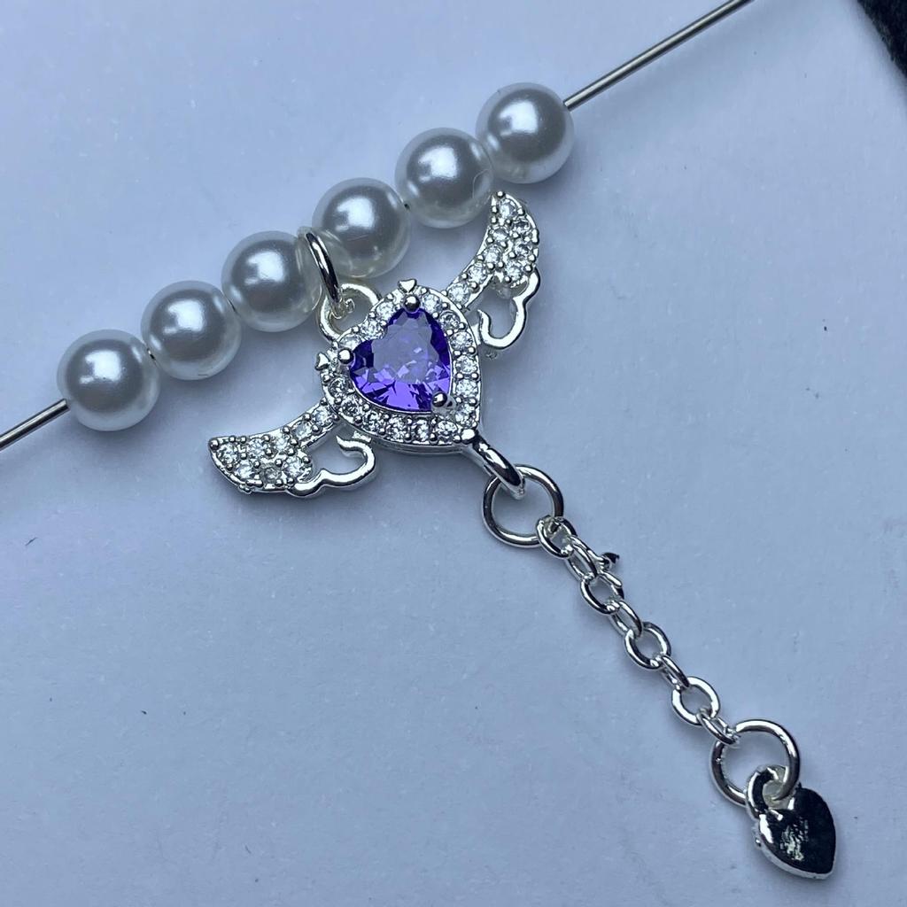Diy Angel Wings Bail Pendant for Jewelry Making
