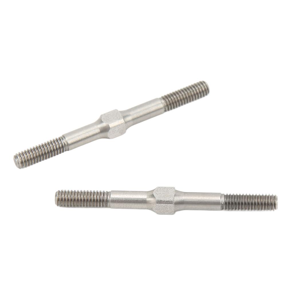 2Pcs RC Steel Turnbuckle Wear Resistant RC Turnbuckle Pull Rod for 110 RC Cars 48mm