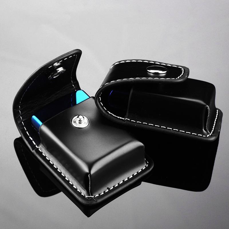 PU Leather Lighters Bag Windproof Oil Lighters Protective Cover Pouch Storage for Men Outdoor Traveling Camping Gift