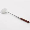 Long-Handled Stir-Fry Spatula Wood Handle Stainless Steel Etched Turner