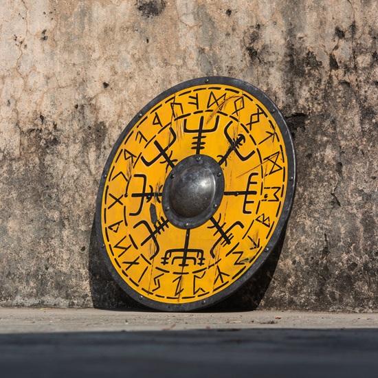 Viking Shield For Wall Decor Authentic Battleward Wooden Vikings Shield Knight Round Shield Handmade Gift Collectible Item