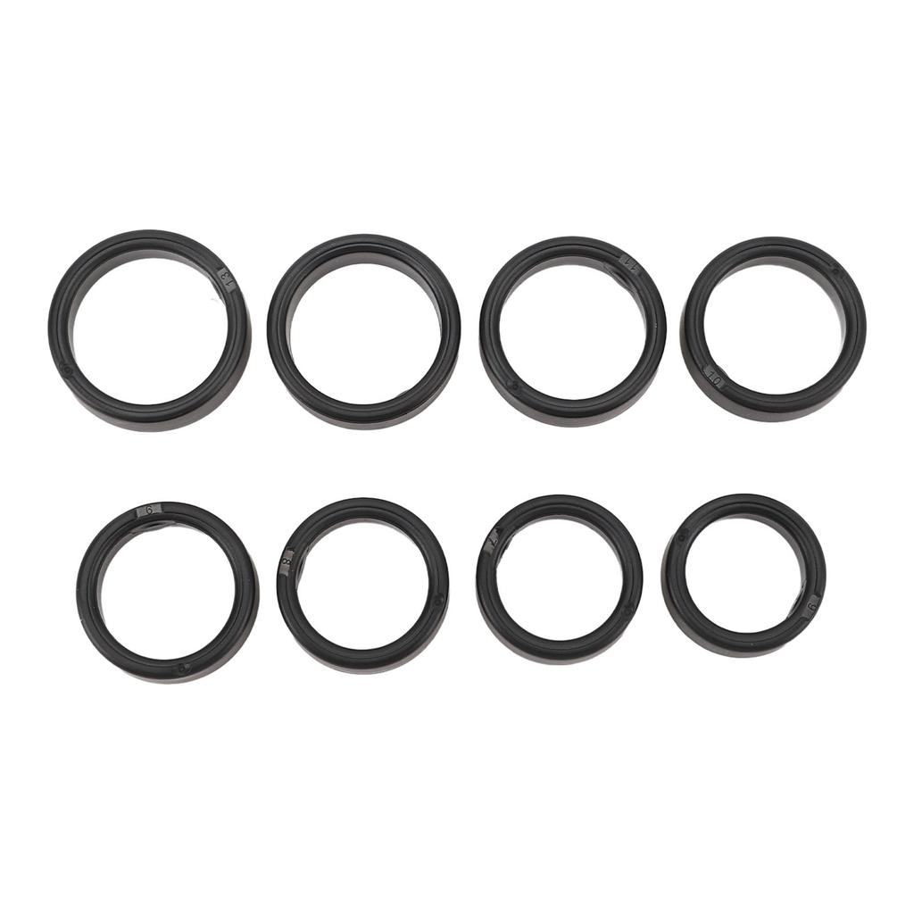 8 szt. Inteligentny Zestaw do Mierzenia Rozmiaru Pierścionka Rozmiary od 6 do 13 Plastikowy Model Pierścionka Zdrowotnego do Wyboru Najbardziej Odpowiedniego Rozmiaru