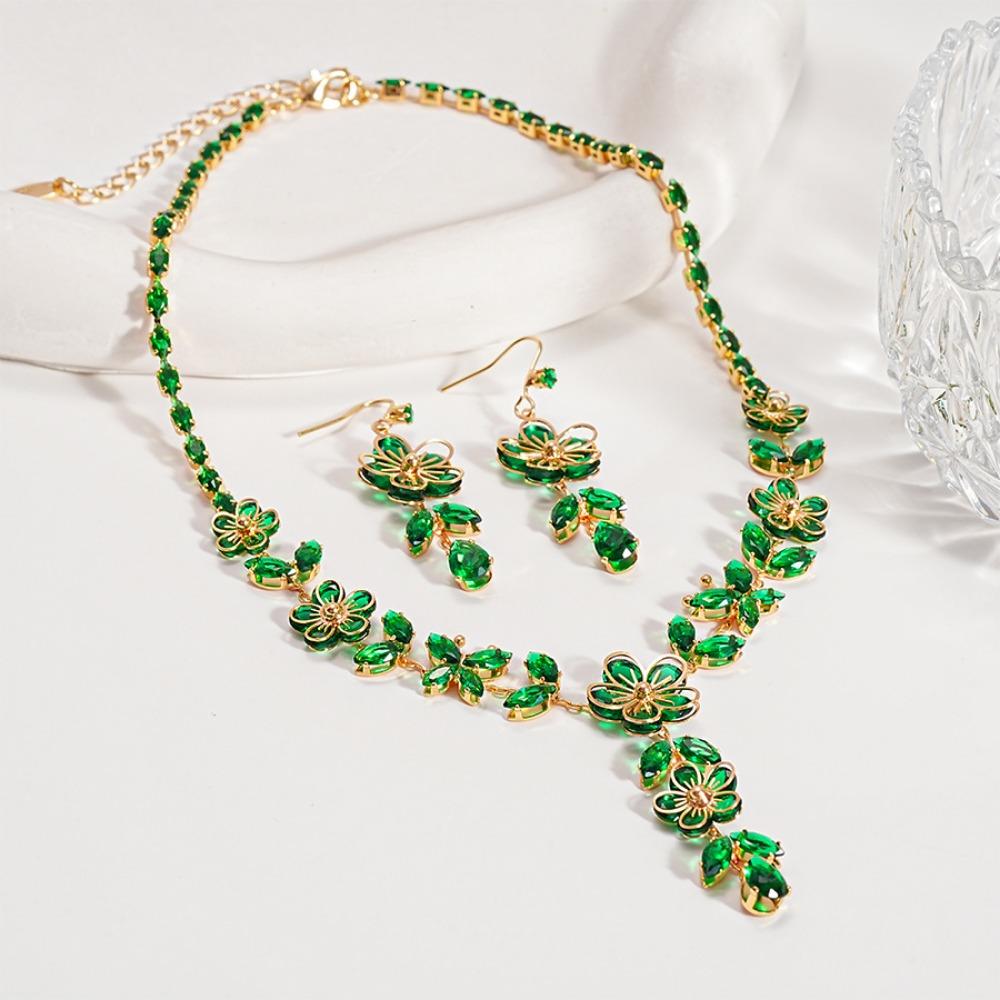 Exquisite Zircon Necklaces Sweet Jewelry Set Niche Clavicle Chain  Jewelry Accessories