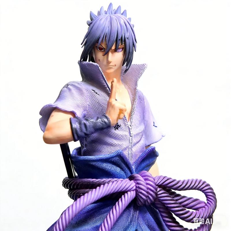 5 Styles Anime Naruto Figure Uchiha Sasuke Light Up Figure Scene Base Ninja Model Toy Collect Statue Desktop Ornament Boy Gift