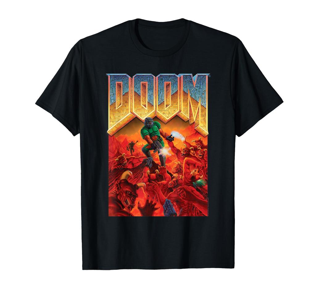 DOOM 1993 Video Game Cover Art T-shirt
