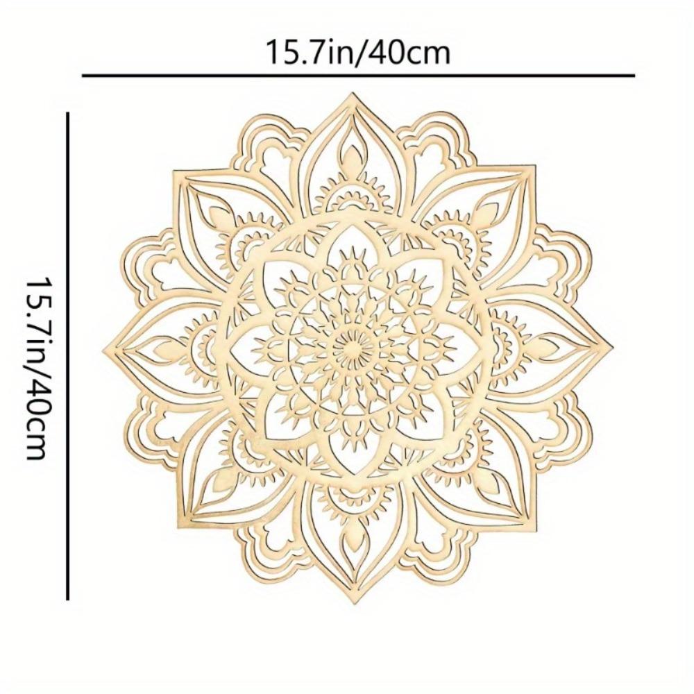 Glamorous Gold Mandala Lotus Metal Wall Art Set Ornate Arch Spiritual Home Decor Halloween Christmas Gift