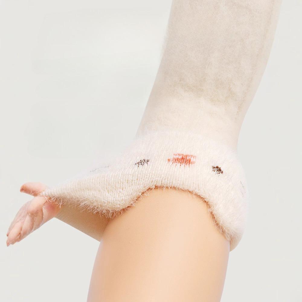Winter Warm Cartoon Calf Sock for Infant Baby Sweet Toddler Mid-Calf with Animal Ears Seamless Toe Class A Newborn Infant Socks