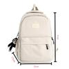 Women's Backpack Solid Color Female Multi-pocket Casual Man Travel Bag High Quality Schoolbag for Teenage Girl Book Knapsack